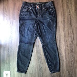 Lane Bryant Jeans Flex Dark Wash High Rise Size 16 Skinny Curvy Fit 36x29